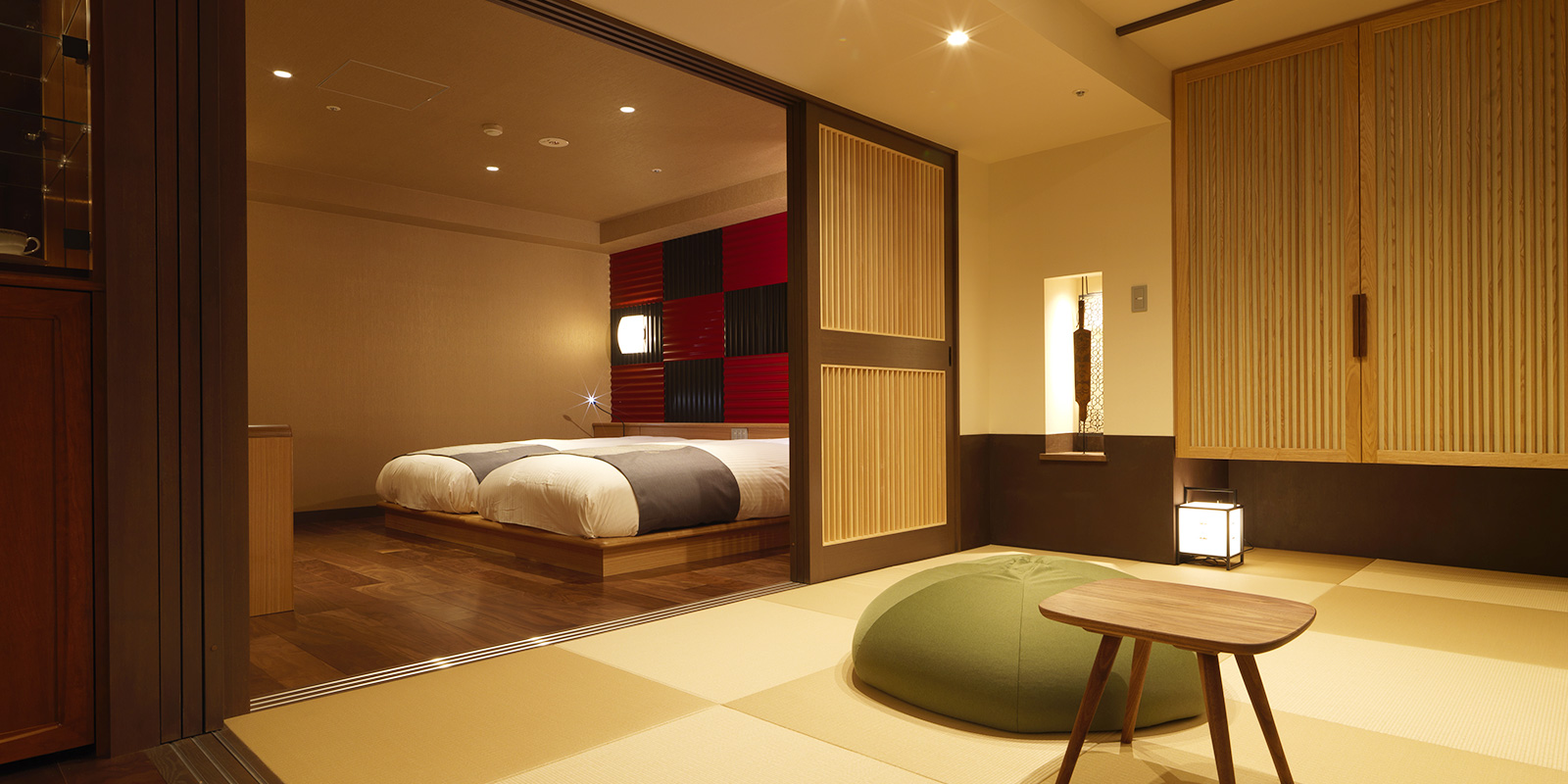 Japanese-Western Suite with Hot Spring View Bath