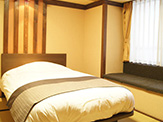 [お部屋]民芸調和ベッド／120cm幅のベッドが１つの、一番シンプルなお部屋です