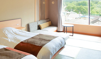 图像：山侧日式双床房