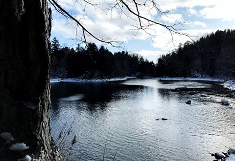 Secluded Lake Trek (Winter)